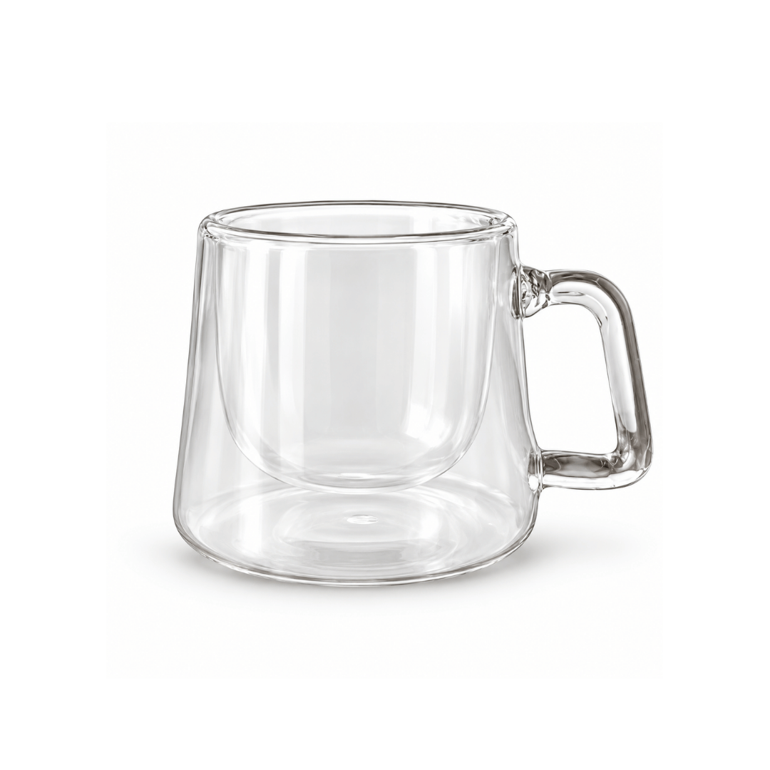 Handcrafted hanging glass coffee set