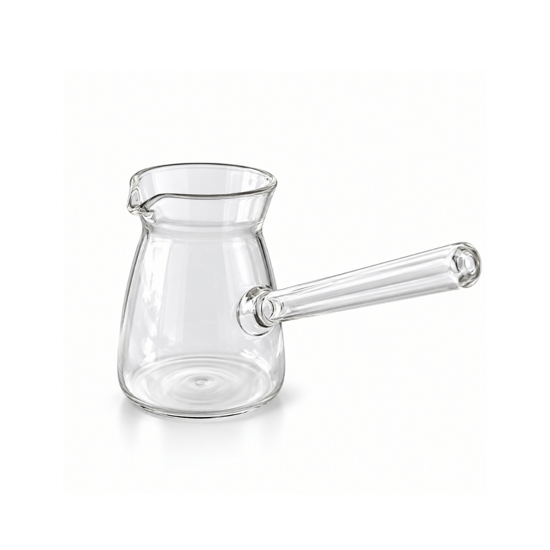 Handcrafted hanging glass coffee set