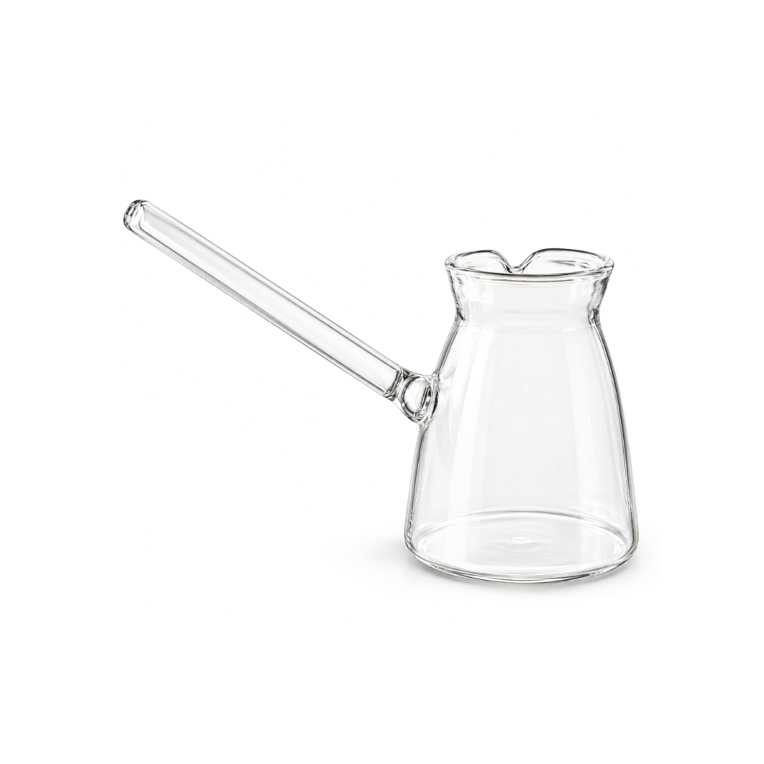 Handcrafted hanging glass coffee set