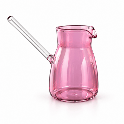 pyrex 4 set + 2 wooden coasters pink