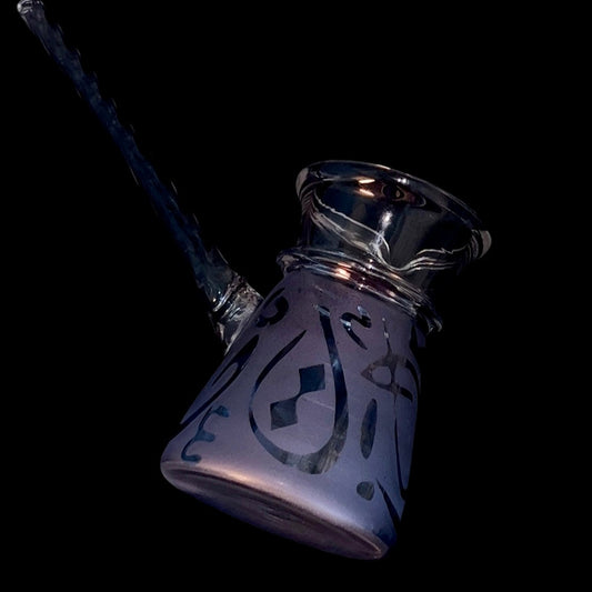 2 Calligraphy coloured coffee pot