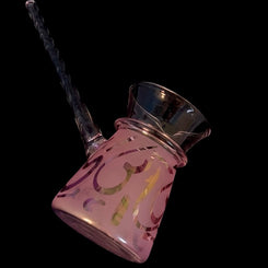 2 Calligraphy coloured coffee pot