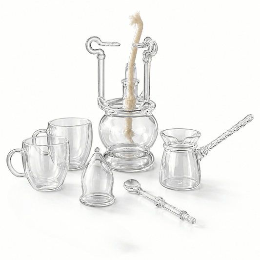 Pyrex Turkish coffee set