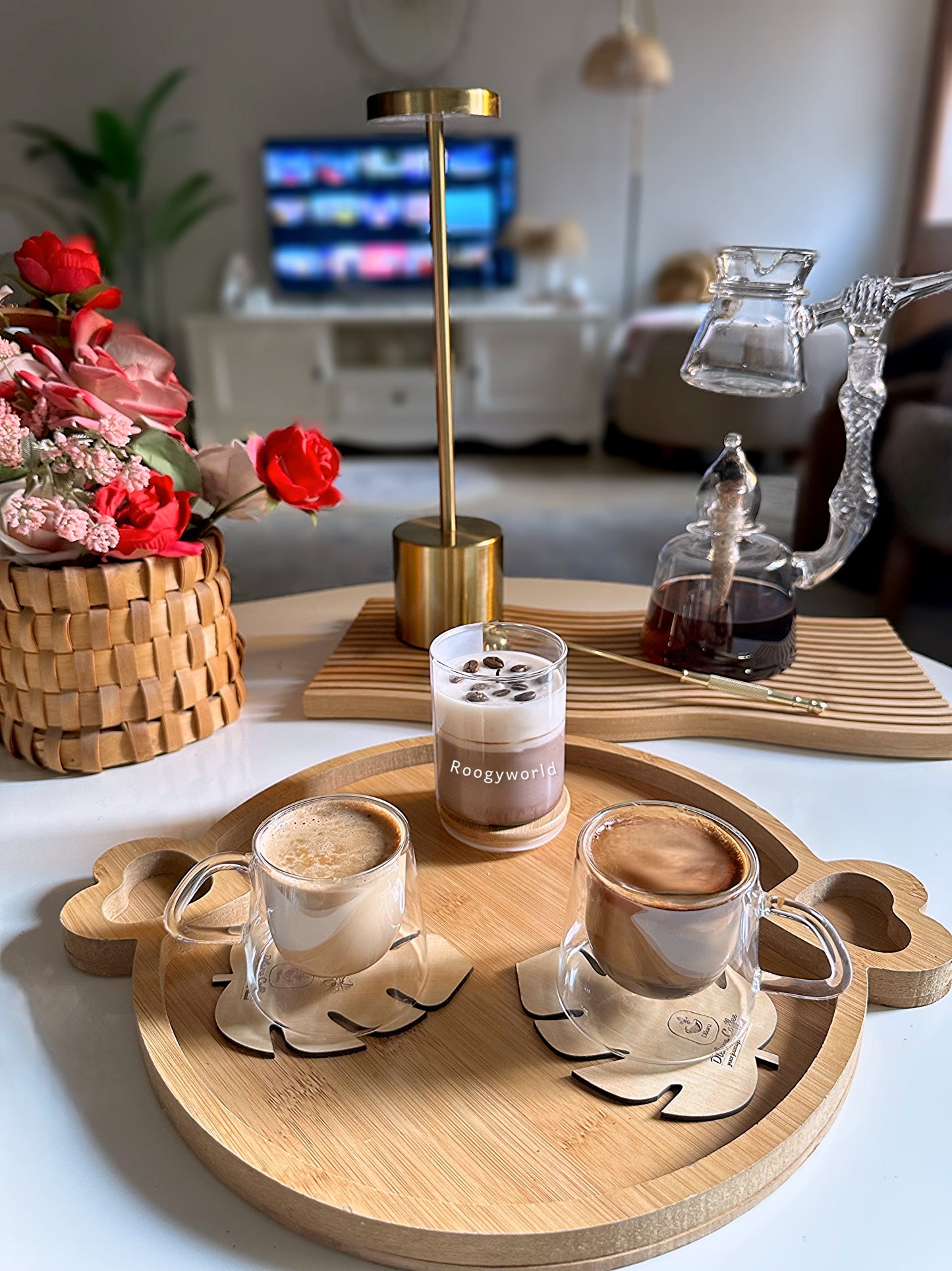 طقم قهوة بايركس معلق + شمعة قهوة